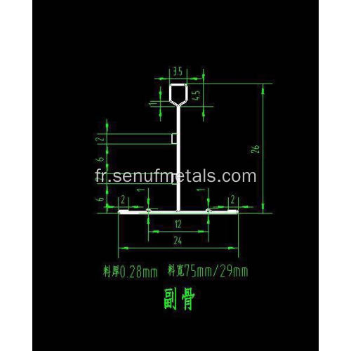 Machine de formage d&#39;acier de fer de plafond de 60m/min T